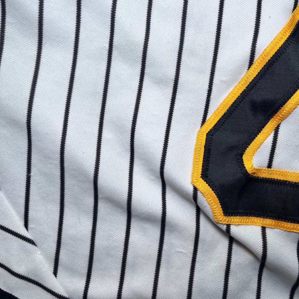 Howe Baseball Jersey Mens L White Vintage Pinstripe Pittsburgh Pirates 7 - Picture 4 of 10